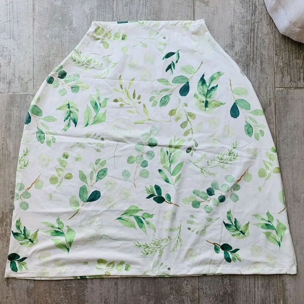 Baby Car Seat Cover Breastfeeding Multi-Use Canopy Nursing Boho Stretchy Soft